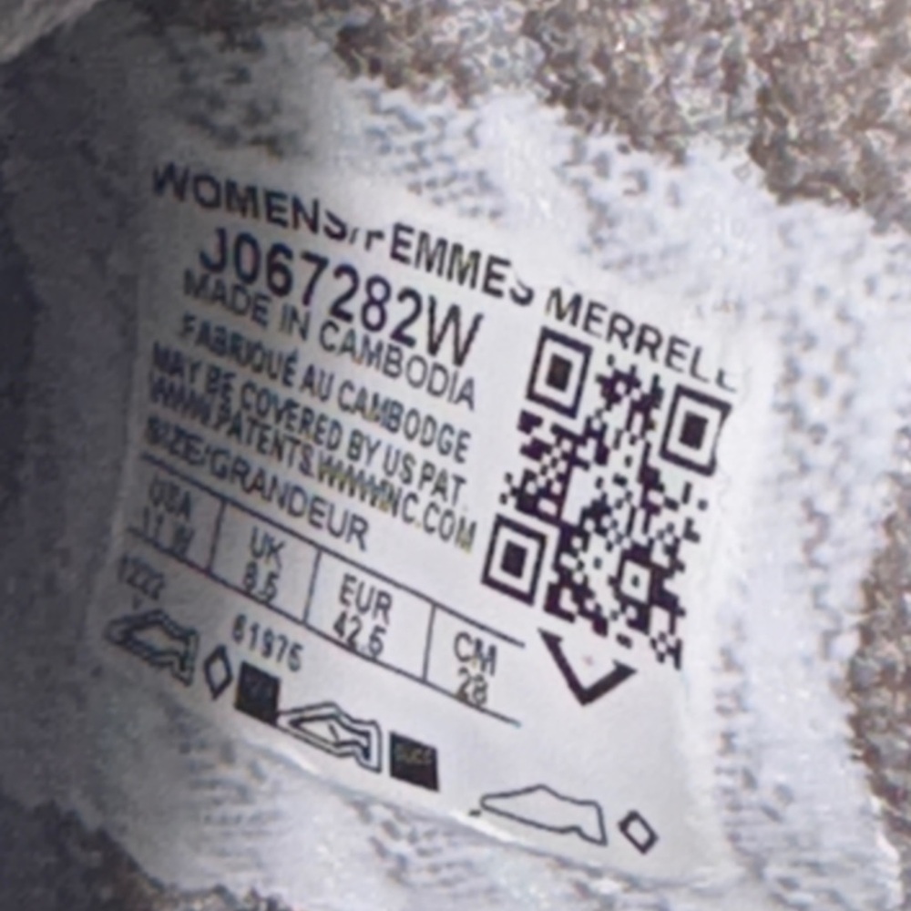 Merrell Embark Lace Sneakers Women's size 11 Wide Pink Rose Gray Vibram Sole EUC - Picture 9 of 10